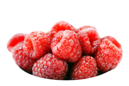 berry in cup on white background