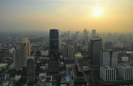 Bangkok cityscape sunrise.の素材