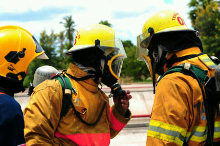 Fire fighting training.の素材