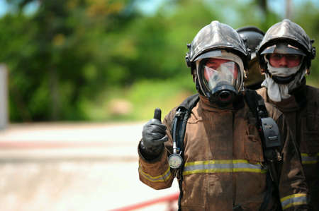 Fire fighting training.の素材