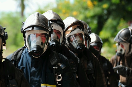 Fire fighting training.の素材