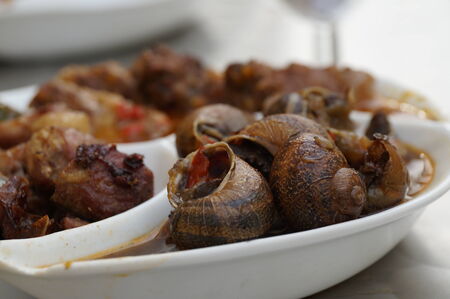 Snails as Tapasの写真素材