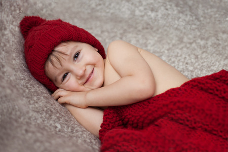 Little baby boy, sleeping の写真素材