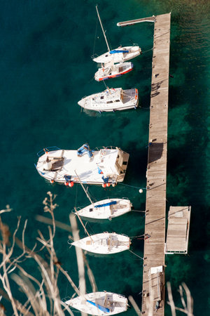 Luxury yachts in harbor of Monaco, daytime