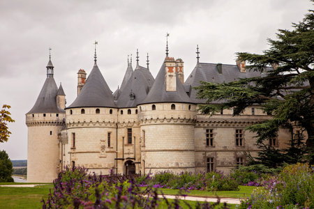 Chateau de Chaumont-sur-Loire, France, castle is located in the Loire Valley, founded in the 10th century and was rebuilt in the 15th centuryのeditorial素材