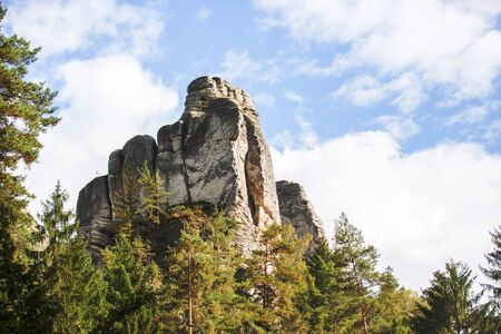 Czech republic rocks and mountains, impressive natureの写真素材