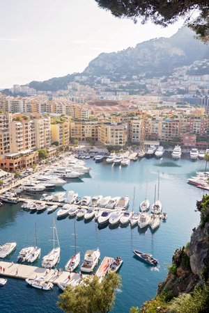 People on the streets in Monaco Monte Carlo, summertimeの写真素材