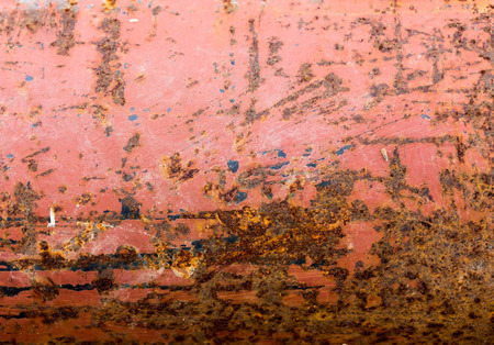Rusted on surface of the old iron, Deterioration of the steel, Decay and grunge Texture background