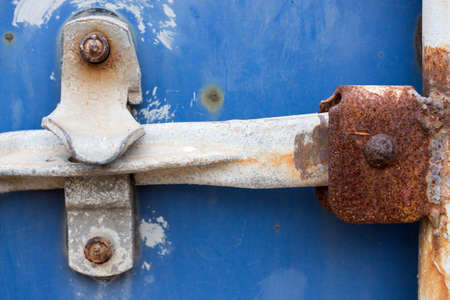 Rusted on surface of the old iron, Deterioration of the steel, Decay and grunge Texture backgroundの写真素材