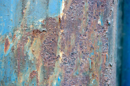 Rusty metal surface and cracking textureの写真素材