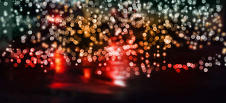Abstract bokeh background of Christmaslightの写真素材