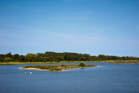 small island in the middle of lake near Copenhagen, Denmark
