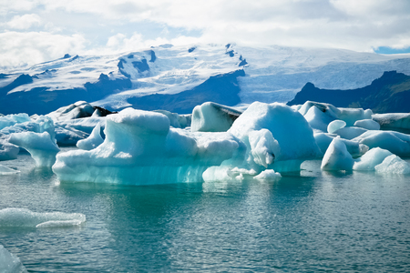 Jokulsarlon Glacial Lagoon near Vatnajokull in Iceland
