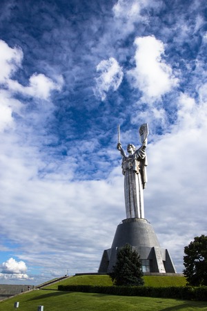 Kiev, Ukraine - May 17, 2015: Museum of history of Ukraine in World War II. The monument of Motherland devoted to the Great Patriotic Warのeditorial素材