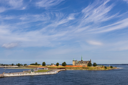 view of Kronborg castle in Denmarkの写真素材