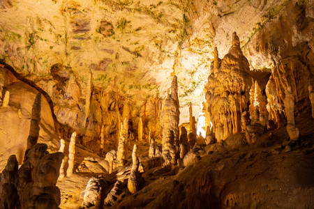 Postojna cave, one of the nost visited attraction in Sloveniaの写真素材