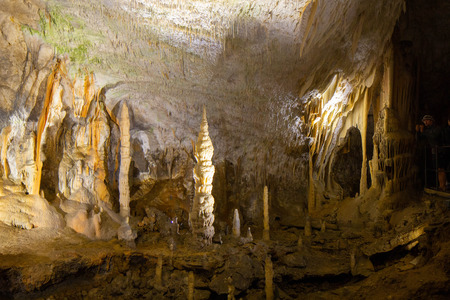 Postojna cave, one of the nost visited attraction in Sloveniaの写真素材