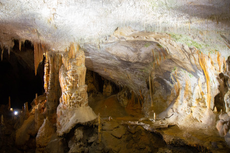Postojna cave, one of the nost visited attraction in Sloveniaの写真素材