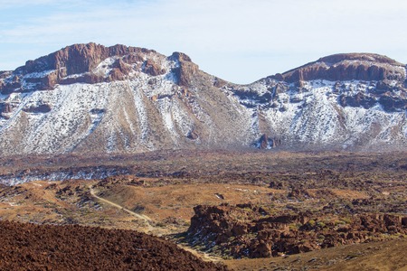 View of Teide National Park,  Tenerife, Canary Islands, Spainの写真素材