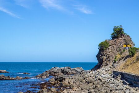 Amazing seascape view from Point Kean Viewpoint near Kaikoura, New Zealand
