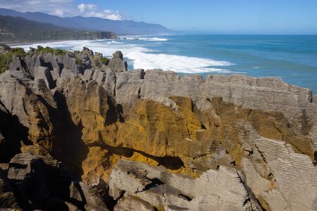 Punakaiki Pancake Rocks and Blowholes Walk, Paproa, South island, New Zealand