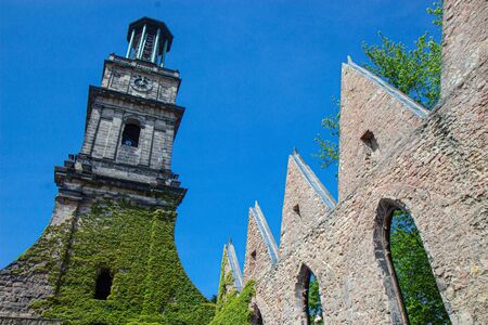 The Aegidienkirche was a church in Hanover, ruined during WW2の写真素材