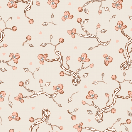 Ð¡herry blossom patternのイラスト素材