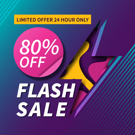 Vector sale baner. Design illustrationのイラスト素材