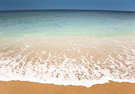 Nightfall beachの写真素材