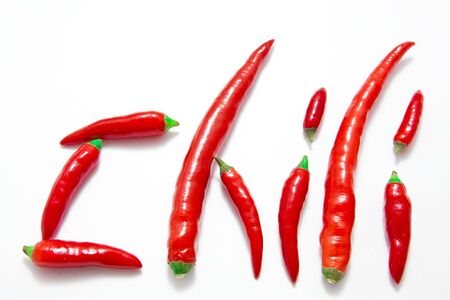 hot red chili peppers の写真素材