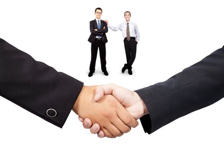 Businessman  handshake and teamworkの写真素材