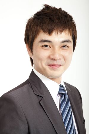 smiling asian businessmanの写真素材