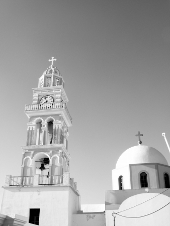 buildings in Santorini Oia の写真素材