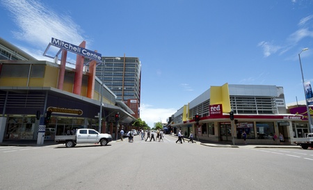 Street in Darwin, Australia, capital of Northern teritoryのeditorial素材