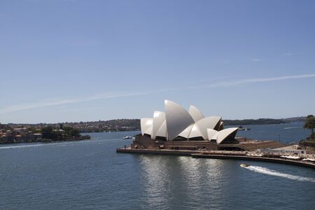 View at Sidney harbour with Sidney Opera House in backgroundのeditorial素材