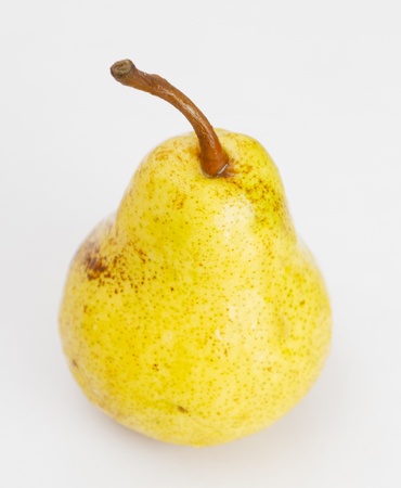 pears isolated on white backgroundの写真素材