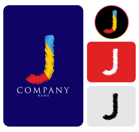 J Letter Logo Design with Creative Modern Business Typography Vector Template.の写真素材
