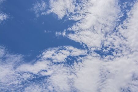 blue sky and clouds skyの写真素材