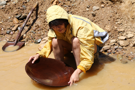 woman gold diggerの写真素材