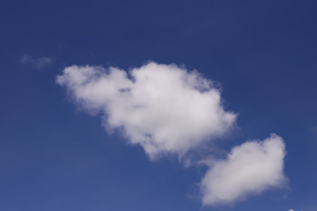 summer blue gradation clouds light white background clear clouds beauty in peace sunlight bright winter weather vivid.の写真素材