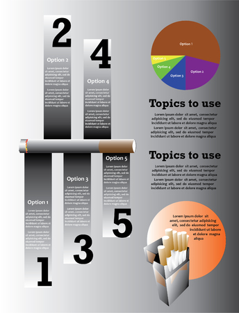  infographic Cigaretteのイラスト素材