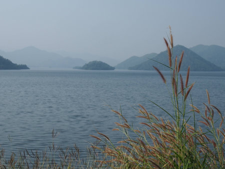 scenery, dam, Thailandの写真素材