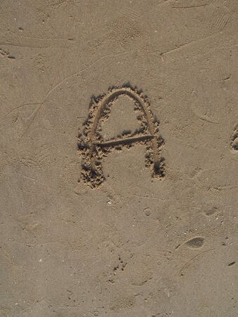 A, English lettersの写真素材