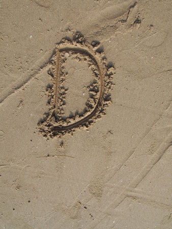 D, English lettersの写真素材