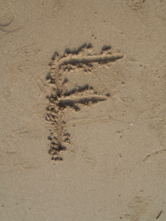 F, English lettersの写真素材