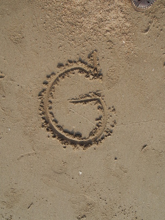 G, English lettersの写真素材
