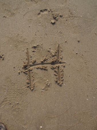 H, English lettersの写真素材