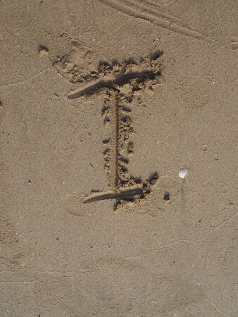 I, English lettersの写真素材