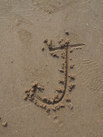 J, English lettersの写真素材