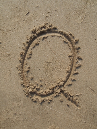 Q, English lettersの写真素材